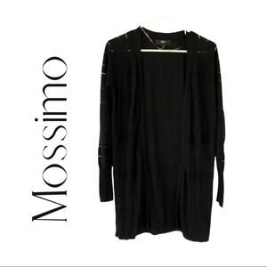 Mossimo Supply Co Black Open Front Knit Cardigan